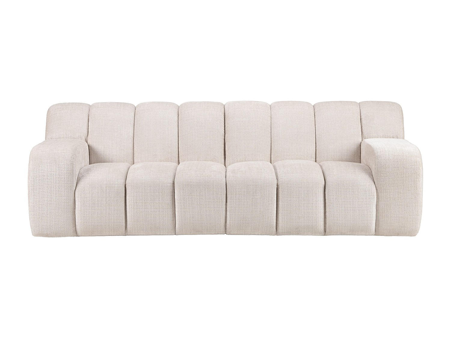 SOFA ohne Schlafmöglichkeit - 3 Personen - Stoff - Beige - Beige, Textil (242/85/103cm) - Vente-Unique