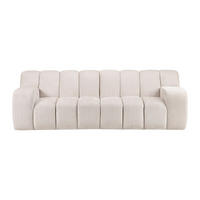 SOFA ohne Schlafmöglichkeit - 3 Personen - Stoff - Beige - Beige, Textil (242/85/103cm) - Vente-Unique