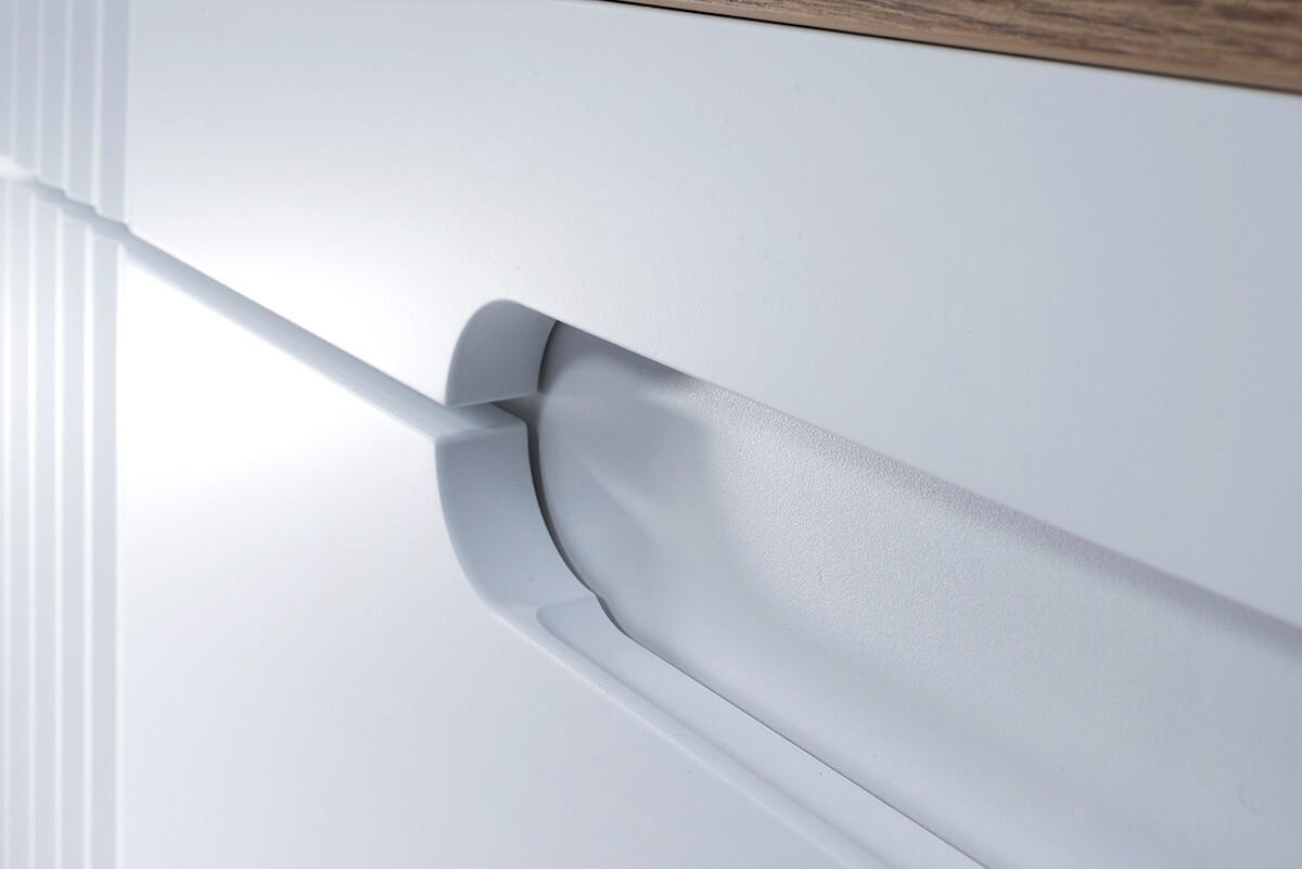 Thumbnail - Badmöbel-Set, Weiß, Holz, 2 Schubladen, 60x166x46 cm, Badezimmer, Badmöbelsets & Badmöbelserien, Badmöbel-Sets