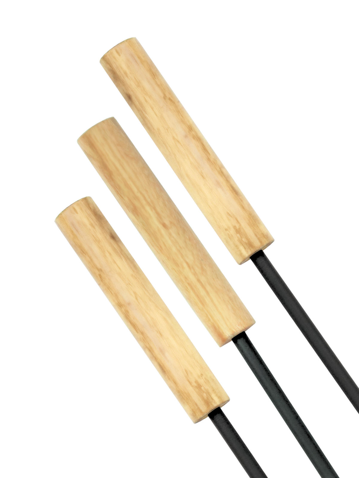 KAMINBESTECK Set 5-tlg. - Schwarz, Metall (20/50/20cm) - holz4home