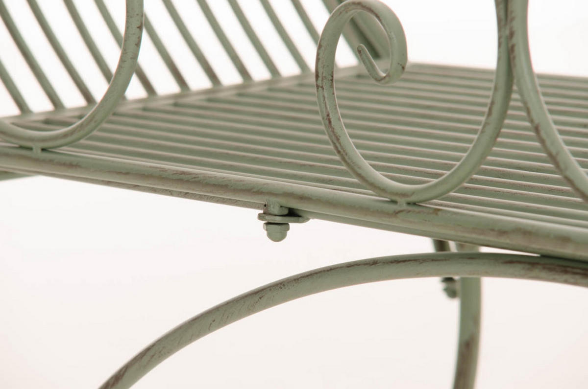 GARTENBANK Karina antik-grün - Braun, Metall (156/46/78cm) - TPFGarden