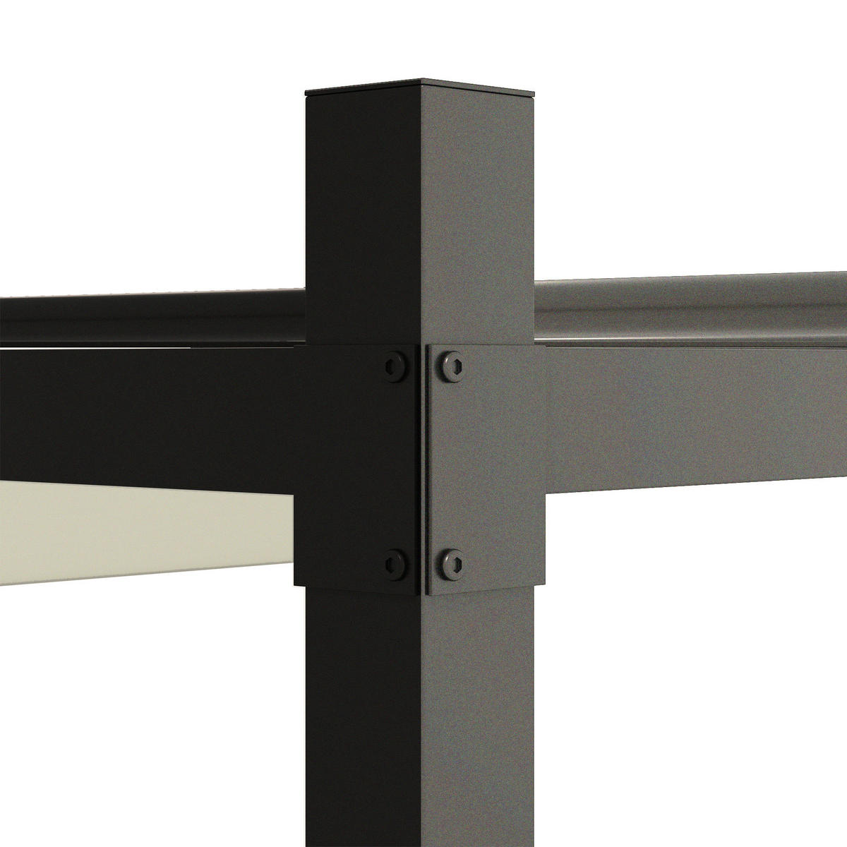 GARTEN-PERGOLA, 3 x 3 m, Ausziehbares Dach und Magnetpad, Outdoor-Baldachin, Garten-Pavillon, UPF30+, Metall, Cremeweiß - Creme, Metall (298/230/298cm)