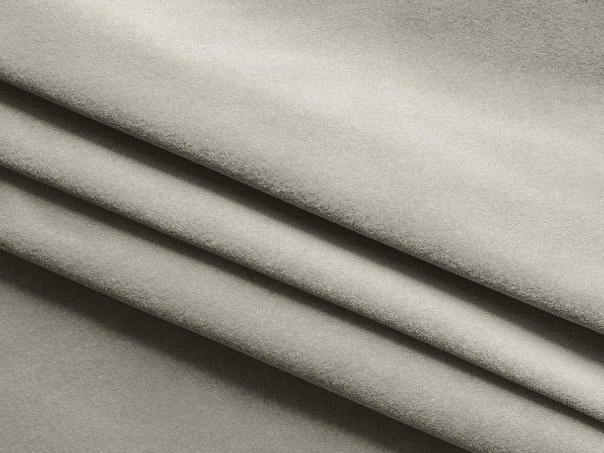 4-SITZER-SOFA Samt Stoff Creme - Perlmutt/Creme, Kunststoff/Textil (319/70/89cm) - Makamii