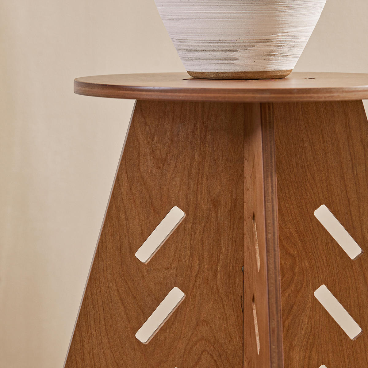 BEISTELLTISCH mit Zapfenverbindungen Braun - Braun, Holz (33/33/49cm) - SoBuy