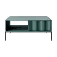 COUCHTISCH – L104 – 104 x 68 x 46 cm – NOVA – Grün - Grün, Holzwerkstoff (68/104/46cm) - hi-markt