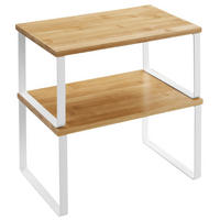 GEWÜRZREGAL BEIJING 2ER-SET - Eukalyptusholzfarben, Naturmaterialien (20/16/30cm) - Hansiro