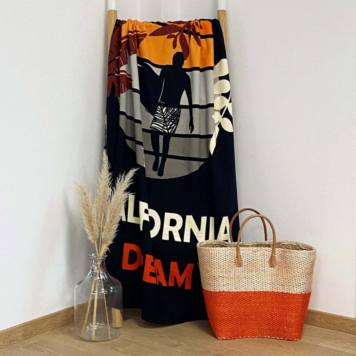 MIKROFASER-STRANDTUCH Malibu Dream 90x170 250g/m² - Orange, Textil (90/170cm) - LE COMPTOIR DE LA PLAGE
