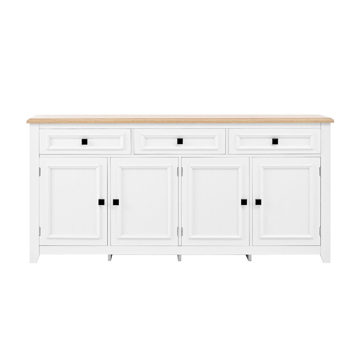 SIDEBOARD 160x35x76 cm Stauraum - Weiß, Holz (160/76/35cm) - Fortuna Lai