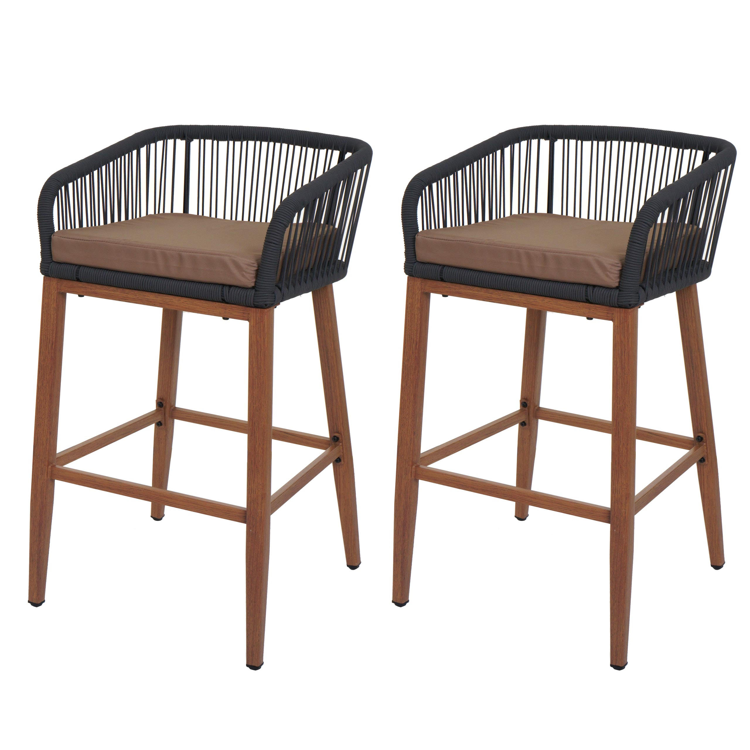 BARSKI STOL Anthracit, Taupe - antracit/sivorjava, kovina (51/92/53cm) - MCW