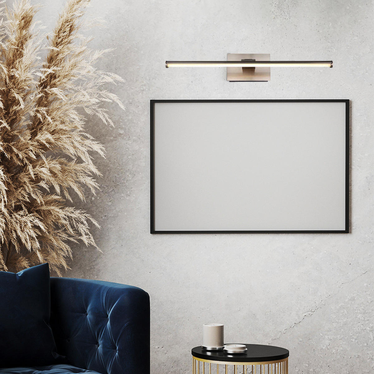 LED WANDLEUCHTE JAIME I Silber Nickel - Silberfarben, Metall (12/7.5/40cm) - Globo Lighting