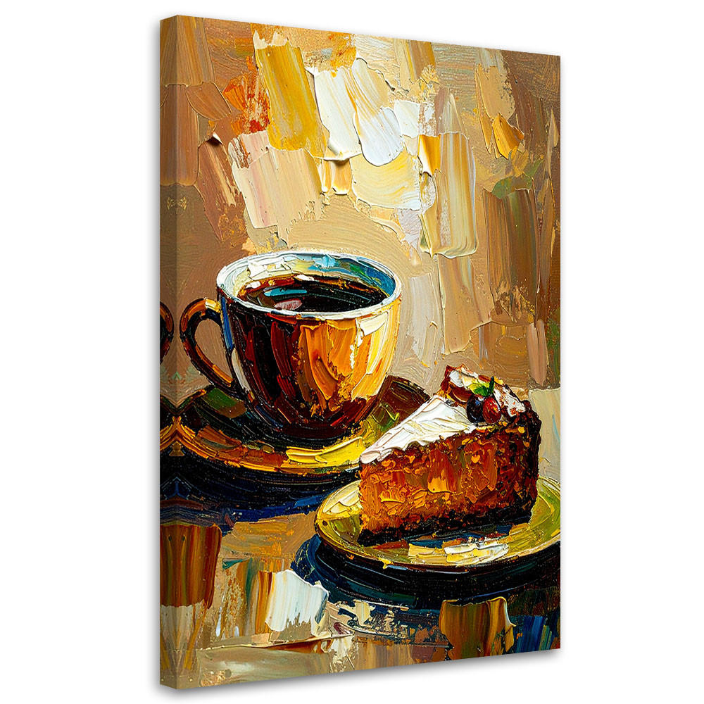 Feeby Leinwandbild Braun 20x30 cm
