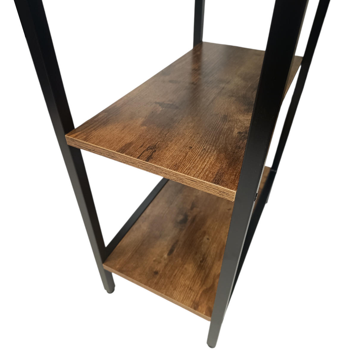 ECKSCHREIBTISCH Holzoptik Dunkelbraun Metall Schwarz L-Form Büro 149x149x75 cm - Dunkelbraun/Schwarz, Holzwerkstoff/Metall (149/149/75cm) - Begryf