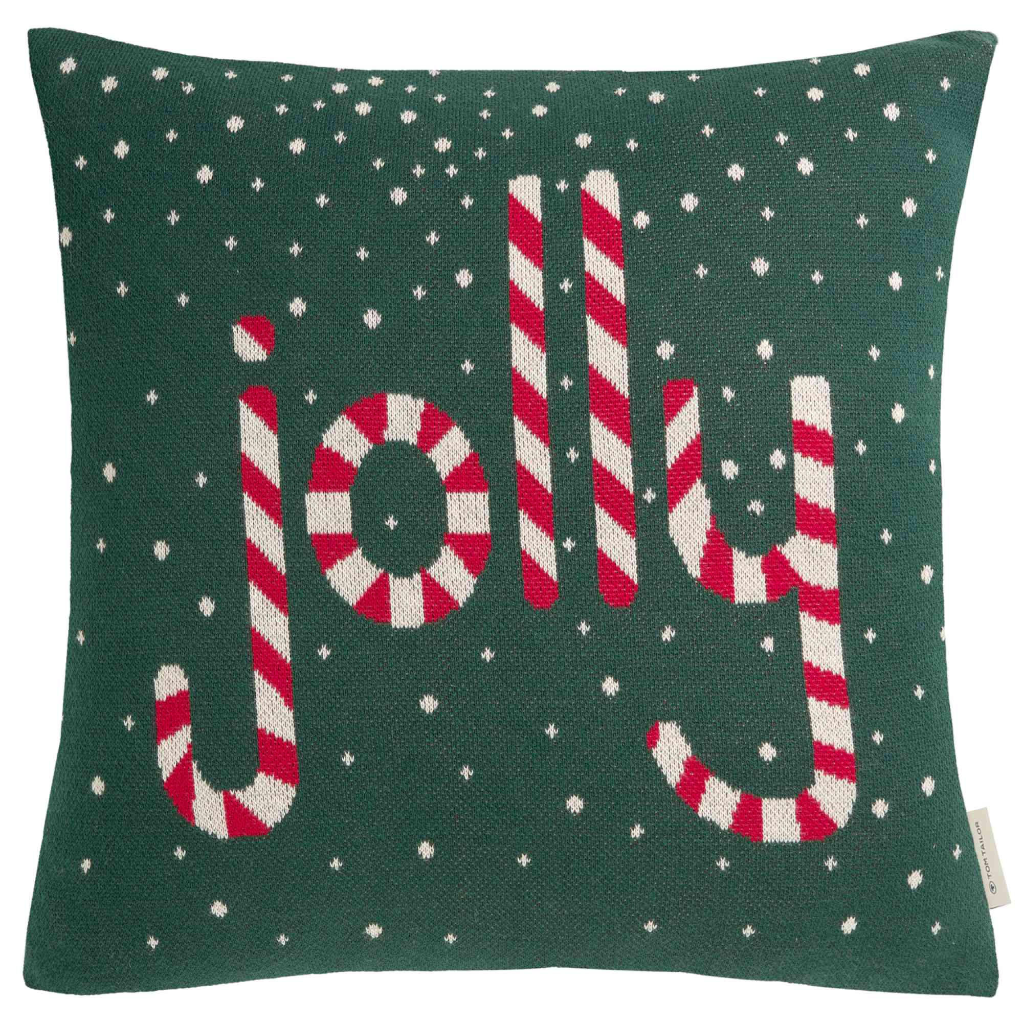 ZIERKISSENHÜLLE WEIHNACHTSKISSEN - Grün, Textil (45/45cm) - Tom Tailor
