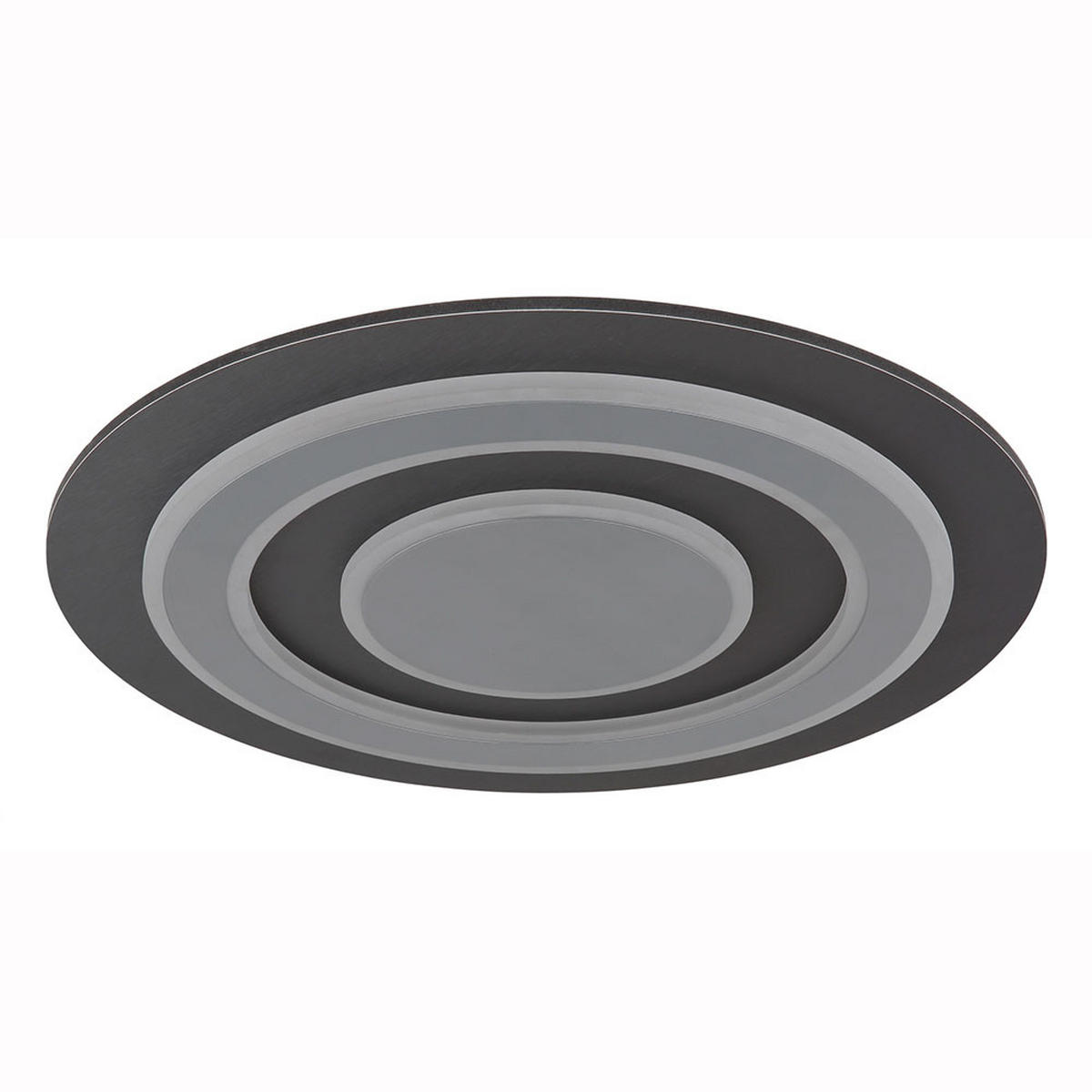 LED DECKENLEUCHTE Metall Anthrazit Grau - Anthrazit, Metall (48/48/5.2cm) - Globo Lighting