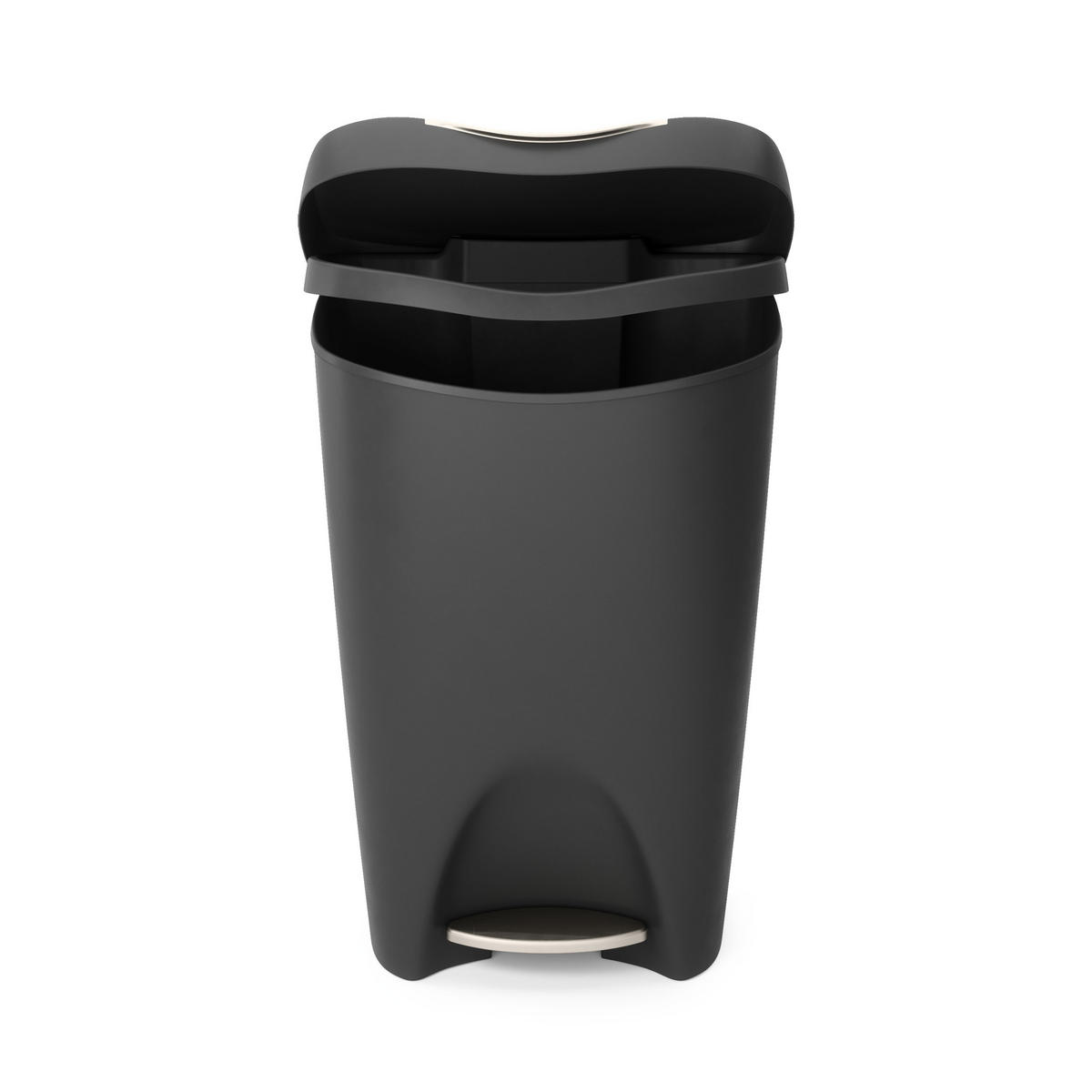 ABFALLEIMER Brim, Schwarz - Schwarz, Kunststoff (43/33/64cm)