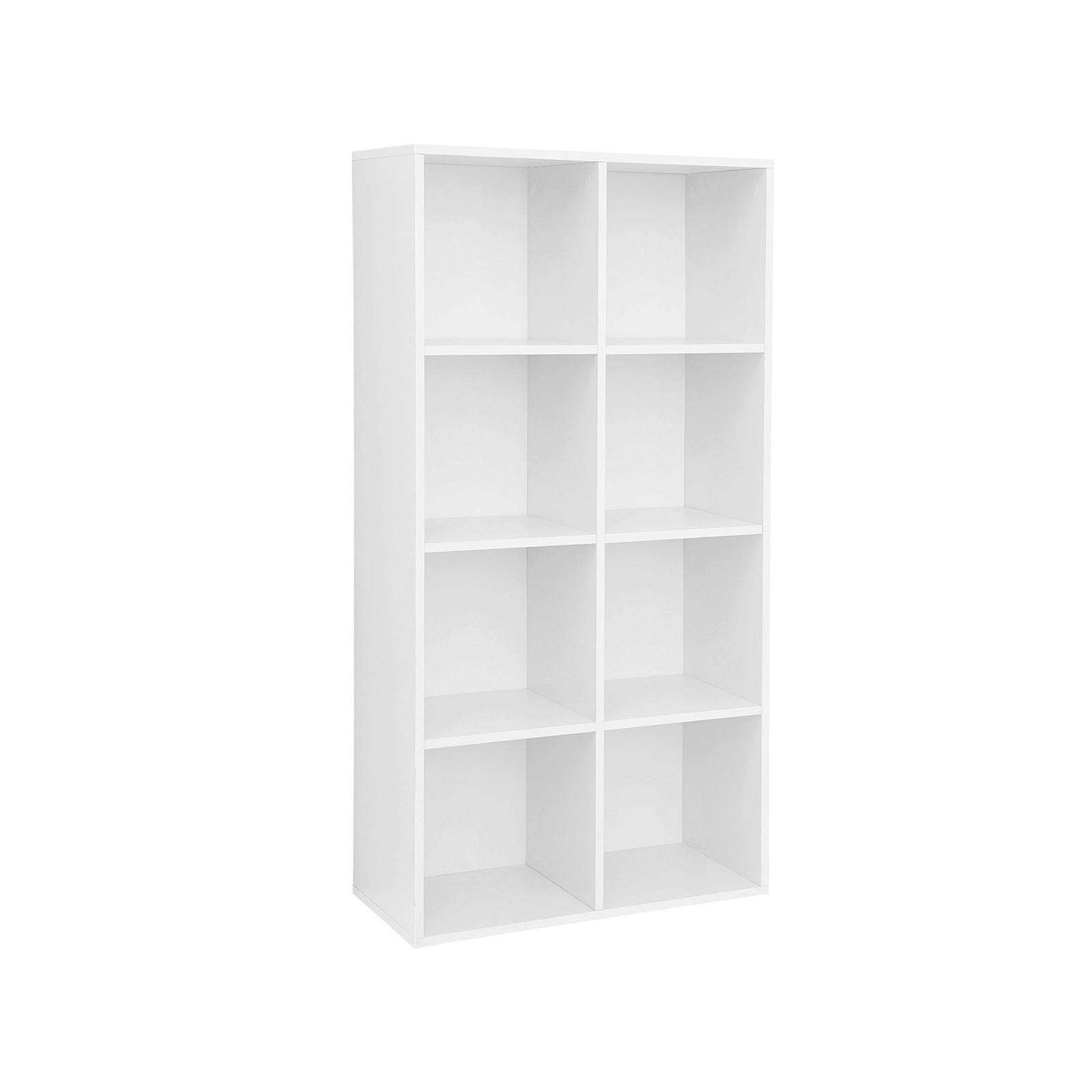 BÜCHERREGAL AUFBEWAHRUNGSREGAL - Weiß, Holzwerkstoff (30/130/65.5cm) - Hansiro