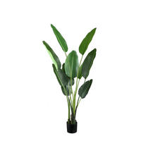 KUNSTPFLANZE Leaves Grün 85/73/150cm - Grün, Kunststoff/Stein (150cm) - PTMD Collection