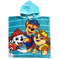 BADEPONCHO Paw Patrol Blau 50 x 100 cm - Blau, Textil (Einheitsgrößenull) - Paw Patrol