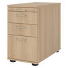 STANDCONTAINER - mit Hängeregistratur 80/42,8/72 cm in Eichefarben Bügelgriff (Metall) - Eichefarben, Holzwerkstoff (42.8/72/80cm) - bümö