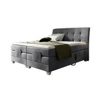 BOXSPRINGBETT DANTE - Dunkelgrau, Holzwerkstoff (120/200cm) - Meblini