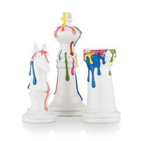 DEKO SKULPTUR Shach Figur Mehrfarbig - Multicolor, Keramik (14/28/13cm) - COCOMaison