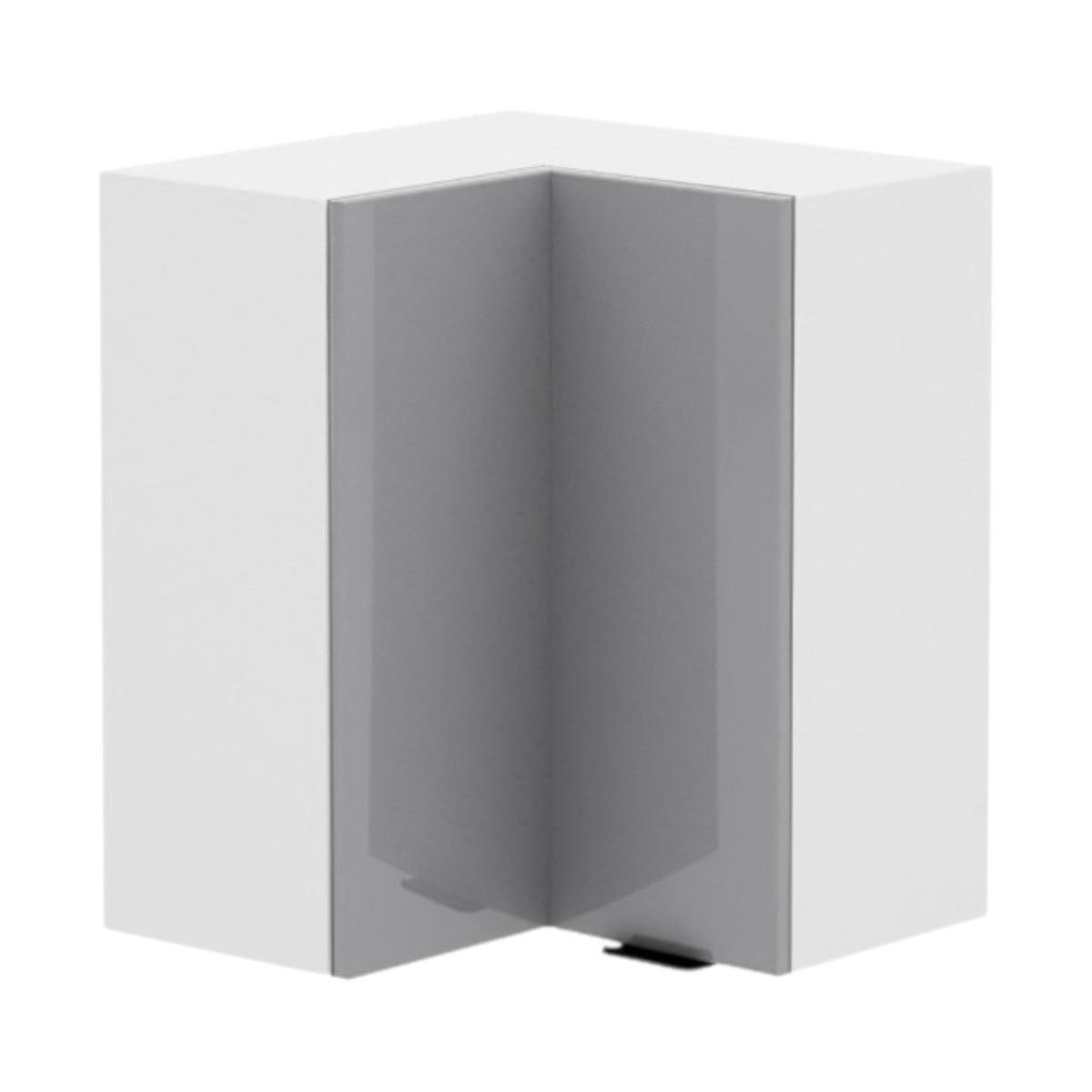 ECKHÄNGESCHRANK – 60 cm – KU-WN60 – Lunara – Grau Hochglanz - Grau, Holzwerkstoff (60/72/60cm) - hi-markt