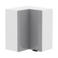 ECKHÄNGESCHRANK – 60 cm – KU-WN60 – Lunara – Grau Hochglanz - Grau, Holzwerkstoff (60/72/60cm) - hi-markt