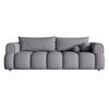 SCHLAFSOFA Dandelino Grau Boucle - Schwarz/Grau, Kunststoff/Textil (250/90/112cm) - Selsey