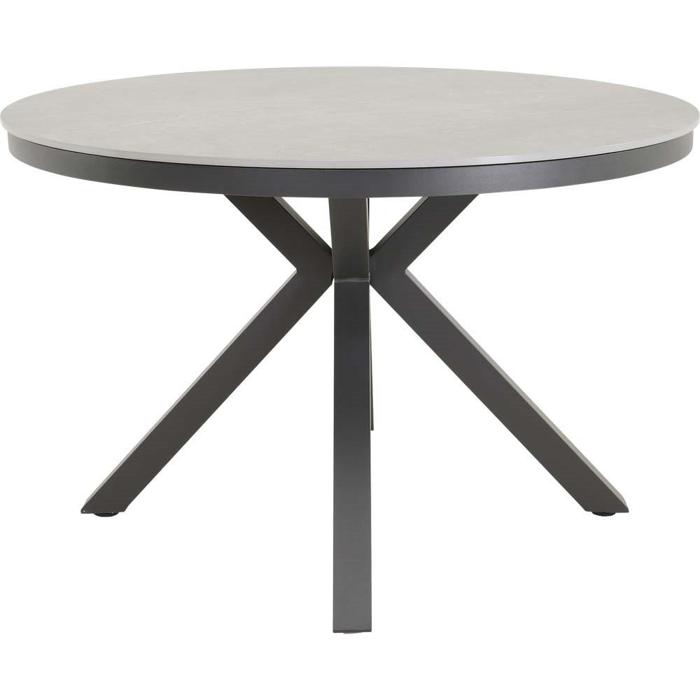 GARTENTISCH Davos - Grau - 118/118/74 cm - Grau, Metall (118/118/74cm) - Lesli Living
