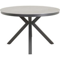 GARTENTISCH Davos - Grau - 118/118/74 cm - Grau, Metall (118/118/74cm) - Lesli Living
