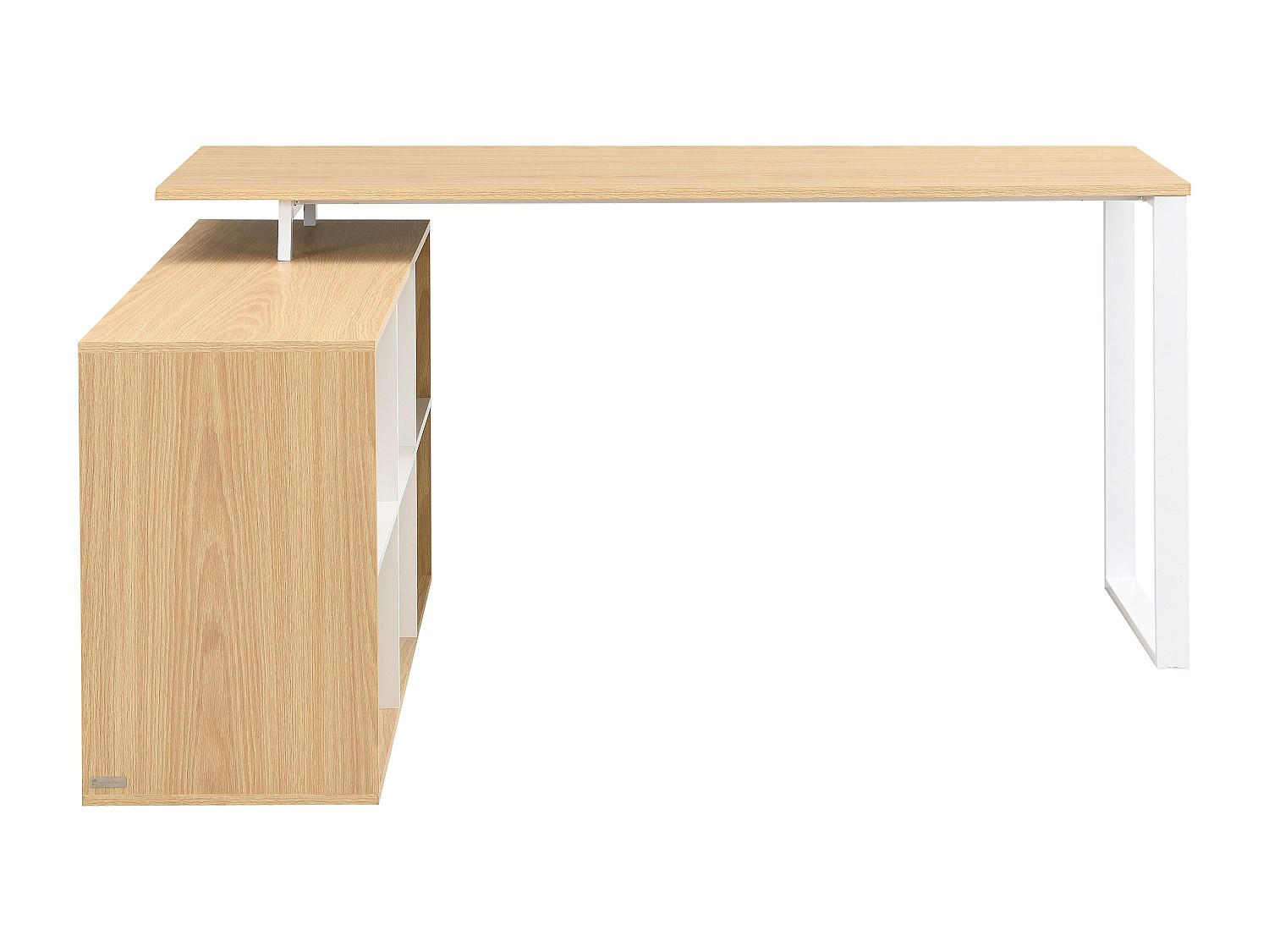 SCHREIBTISCH - 160 cmcm x 60 cmcm - Holz, Platte - Naturfarben Hell, Weiß - NIPILI - Naturfarben/Weiß, Holz (60/160/75cm) - Vente-Unique