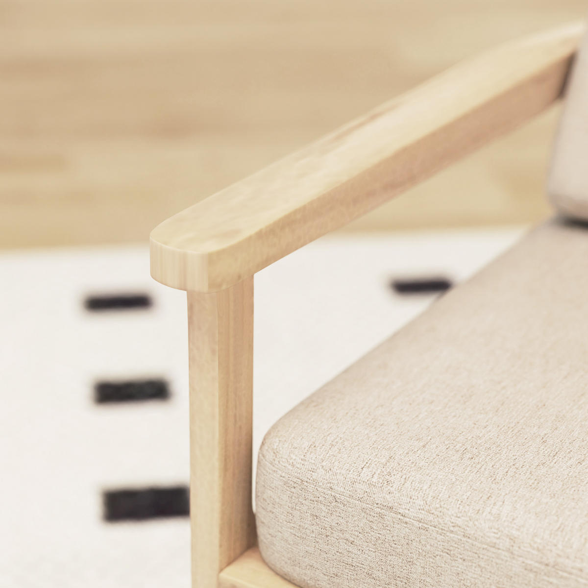 SESSEL Loungesessel mit Leinenoptik, Beige - Beige, Kunststoff (62/82/82cm) - HOMCOM