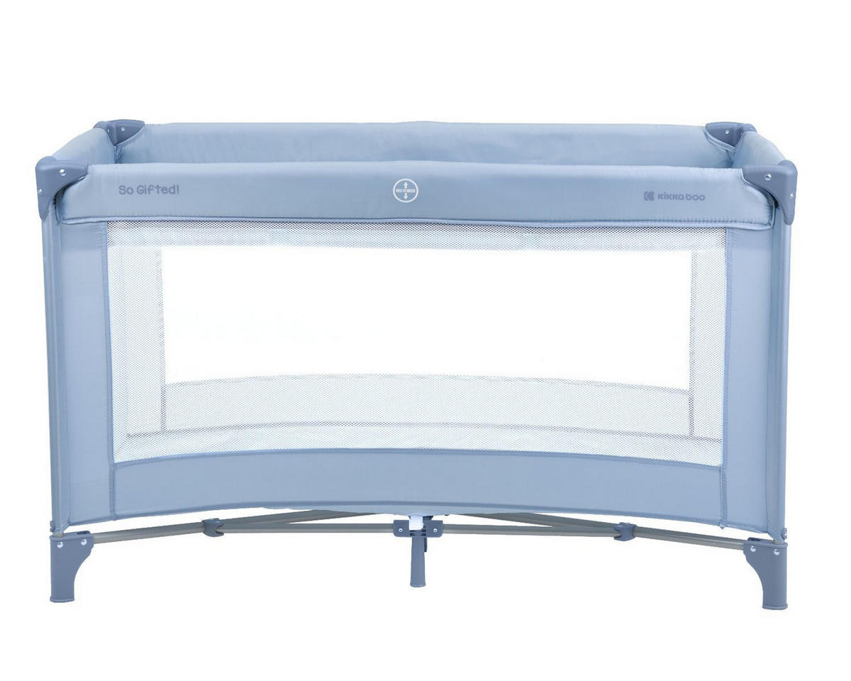 REISEBETT So Gifted blau alt 2 Ebenen Matratze, Tragetasche, Öffnung - Blau, Kunststoff (65/125cm) - Kikka boo