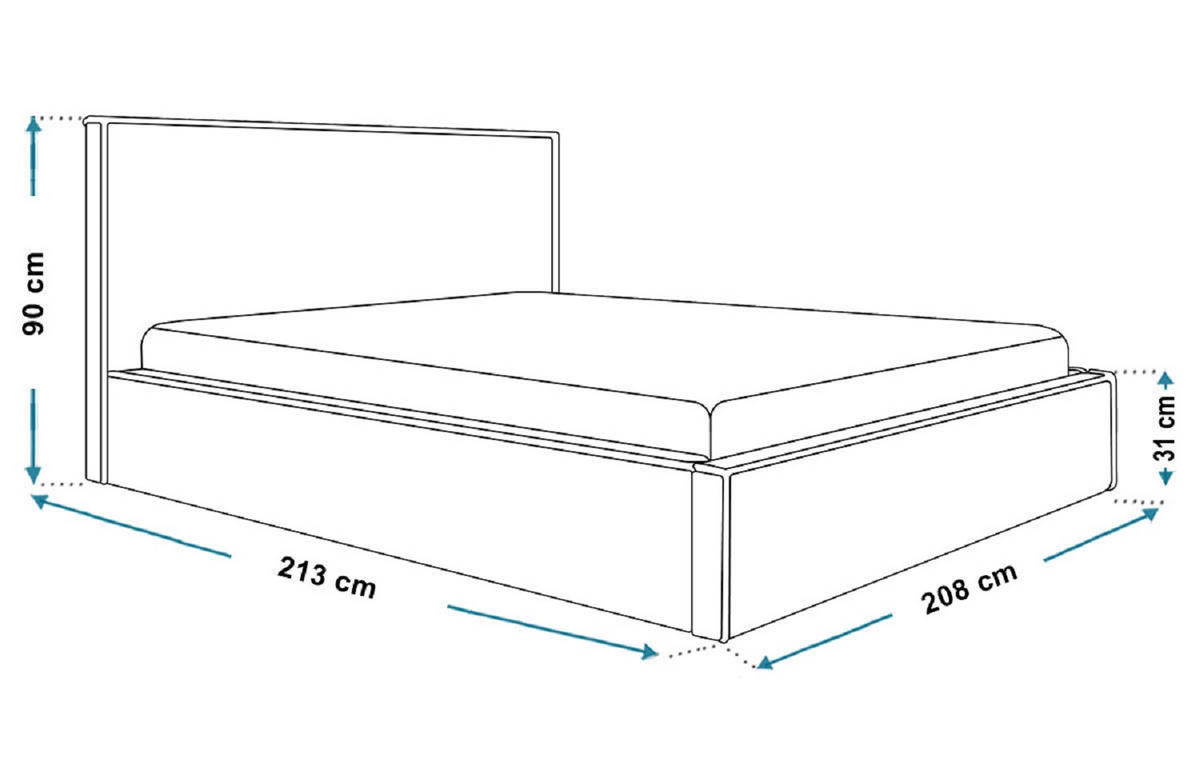 DOPPELBETT 200x200 cm mit Bettkasten Kyoto, Samtstoff, Hellgrau - Hellgrau, Holz/Textil (200/200cm) - Emporius