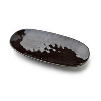 OVÁLNÝ SERVÍROVACÍ TALÍŘ, keramika, béžová - přírodní, keramika (13/2/26cm) - Mondex