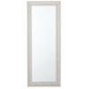WANDSPIEGEL beige/silber rechteckig 50/130 cm Vertou - Beige/Silberfarben, Kunststoff (50/130/3cm) - Beliani