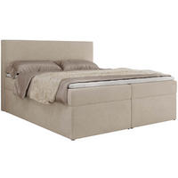 BOXBETT JAGUAR 180/200 - Beige Struktur - H3 - Beige, Holz/Textil (180/200cm) - MKS