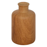 KERAMIKVASE Sao 17,5 cm Holzoptik - Braun, Keramik (18cm) - Atmosphera Createur d´interieur