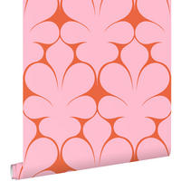 TAPETE Retro-Ornamente 50 x 900 cm - Pink, Papier (50/900cm) - ESTAhome