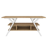 TV Stand Minerva Weiß Eiche - Eichefarben/Weiß, Holzwerkstoff (120/55/35cm) - Decorotika