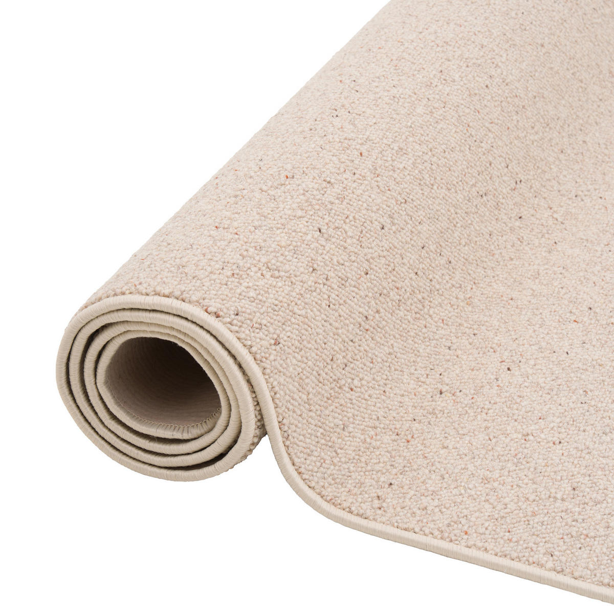 NATUR TEPPICH WOLLE BERBER - Beige, Textil (100/200cm) - Snapstyle