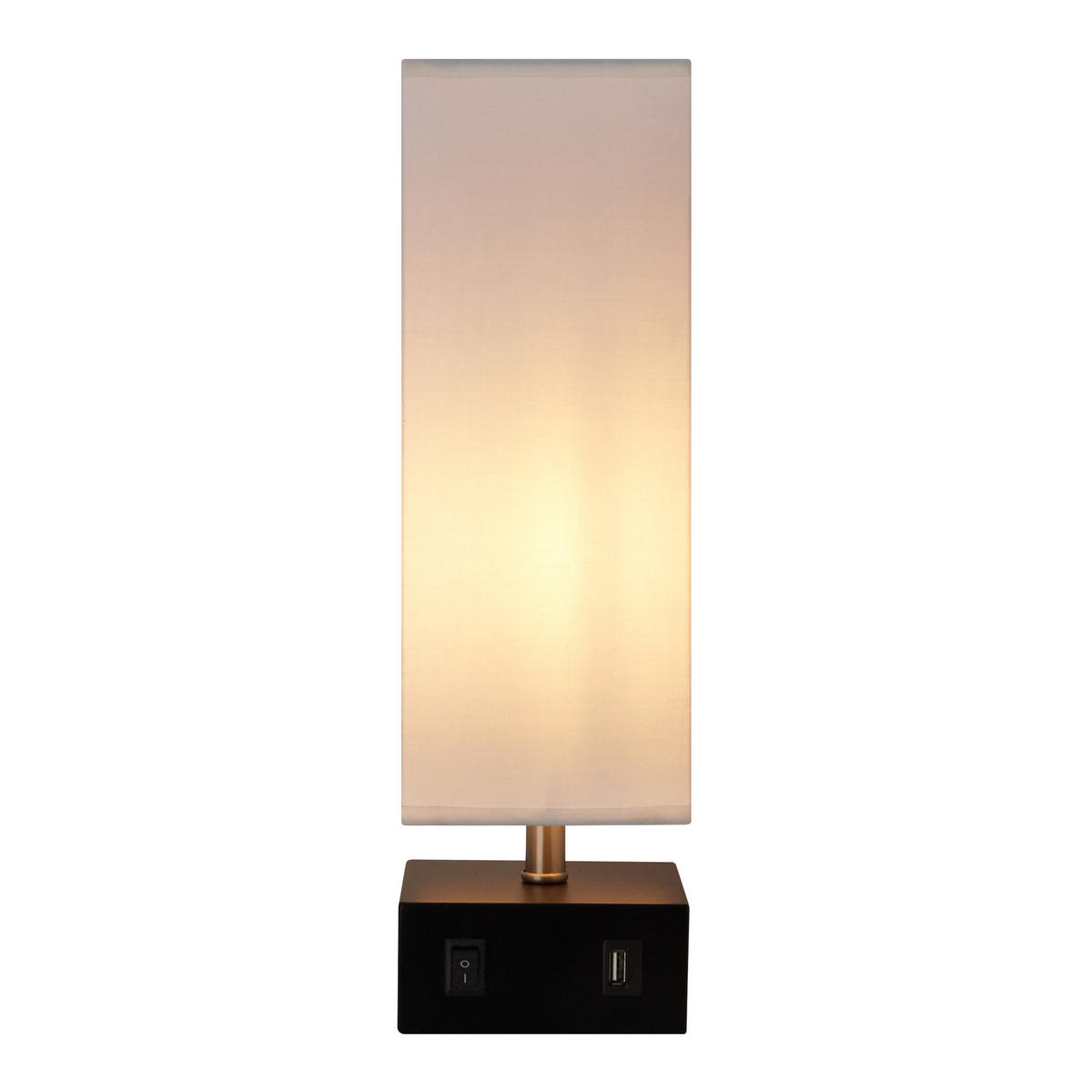 NACHTTISCHLAMPE Weiß - Weiß, Metall (37/11/37cm) - Teamson Home