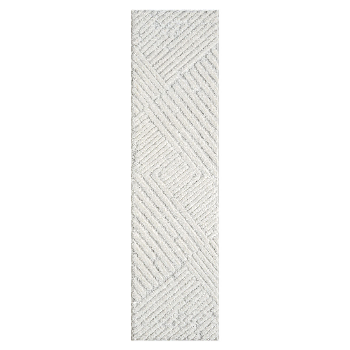 HOCHFLOR-TEPPICH Focus 749 Creme 80x300 cm - Creme, Textil (80/300cm) - carpet city