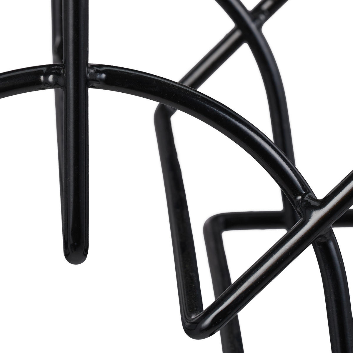 2XDRŽAČI - crna, metal (30.5/19/13.5cm) - Relaxdays