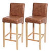 BARHOCKER Braun 2er-Set - Braun, Textil (39/105/53cm) - MCW