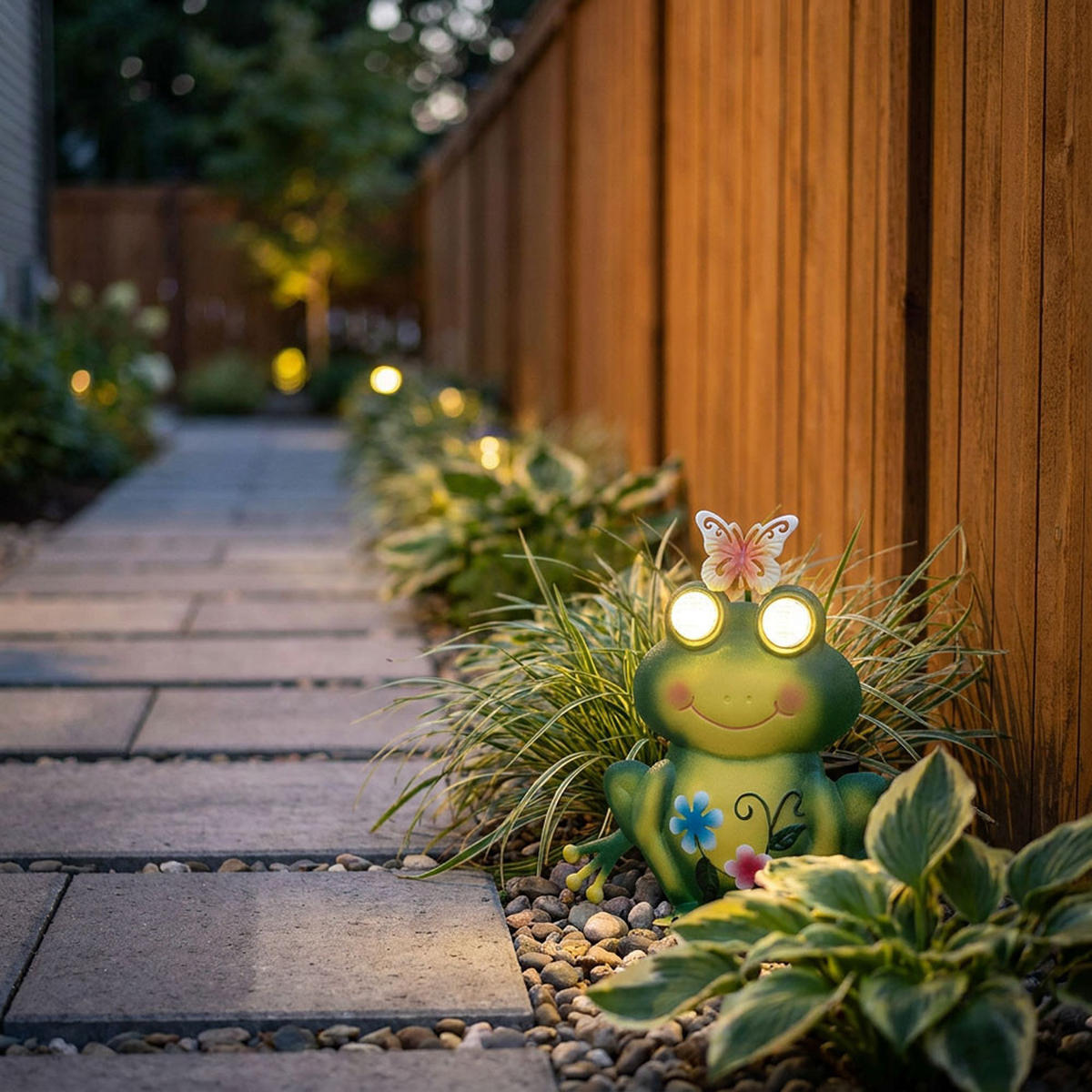 SOLARLEUCHTE Frosch Metall bunt matt LED - Multicolor, Metall (21.5/8/22cm) - Globo Lighting