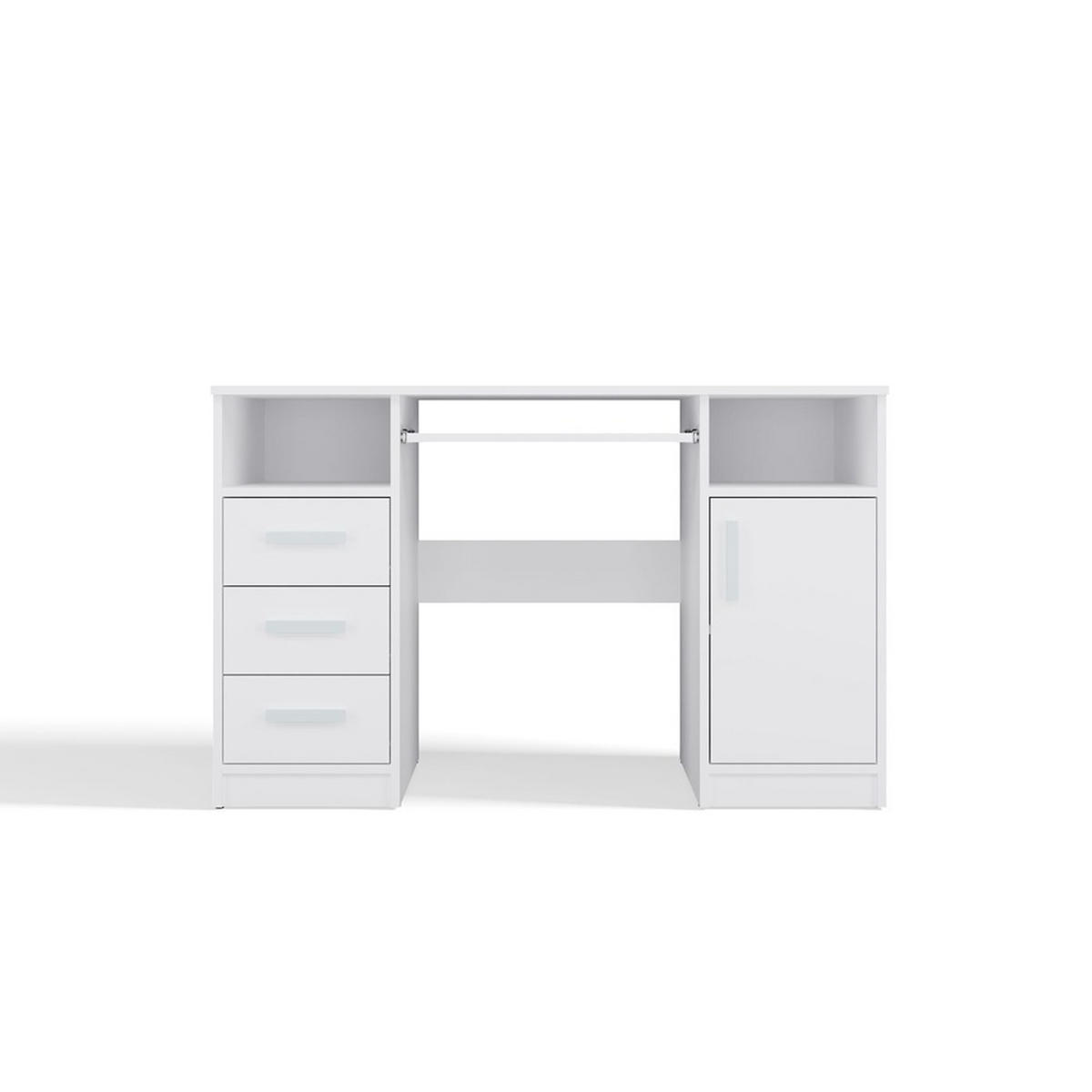 SCHREIBTISCH Weiß 120/75/60 - Weiß, Holzwerkstoff (60/120/75cm) - RAUMHIRSCH FURNITURE