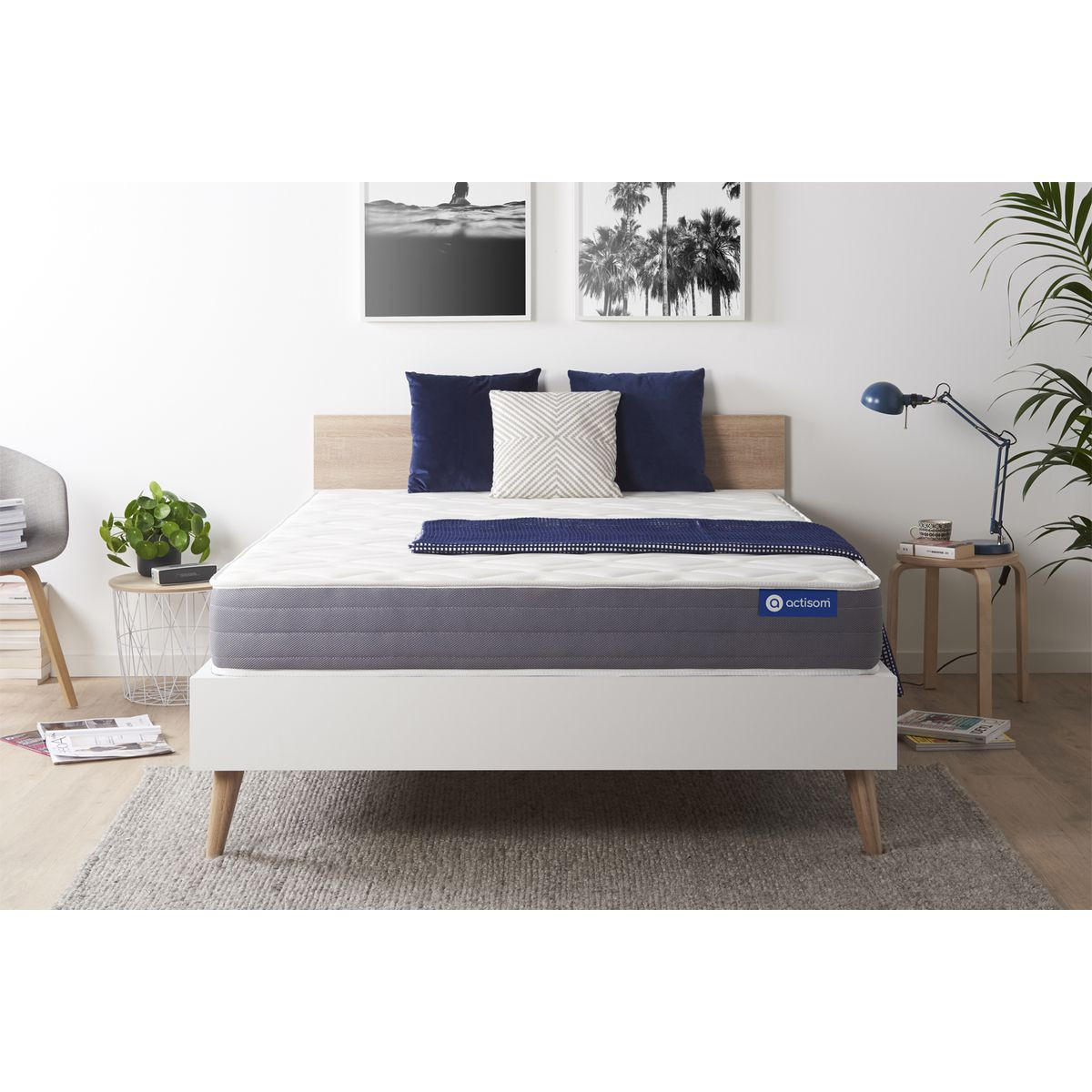 MATRATZE Actilatex dream Latex und Memory-Schaum 180 x 200 cm h2 - Weiß, Textil (180/200cm) - ACTISOM