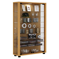 VITRINENSCHRANK Braun - Braun, Holzwerkstoff (59/90/18cm) - ebuy24