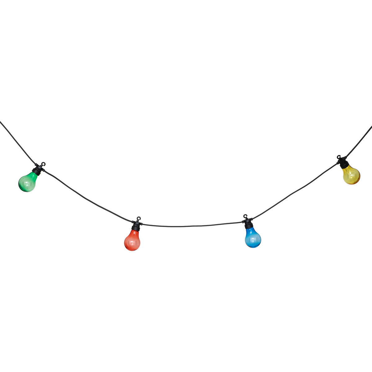 SOLAR-LICHTERKETTE mehrfarbig 10 Leuchten - Multicolor, Kunststoff (500cm) - Atmosphera Createur d´interieur